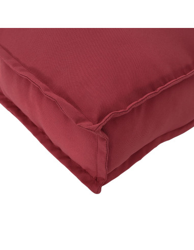 Cuscino Rosso Vino 50 x 40 x 12 cm Tessuto Oxford