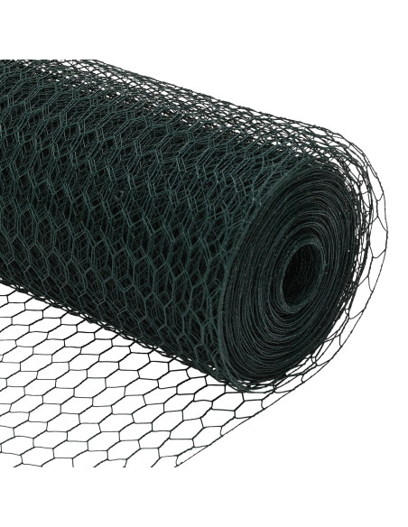 Recinzione con Posto Verde 1,2 x 50 m Acciaio e PVC