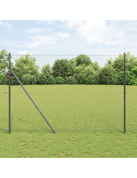 Recinzione Esagonale Grigia 1.6x10 m Acciaio