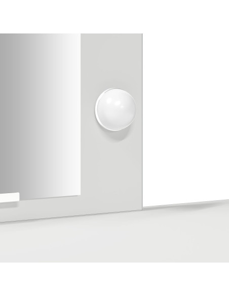 Toeletta con Luci LED Bianca 102x33x135 cm