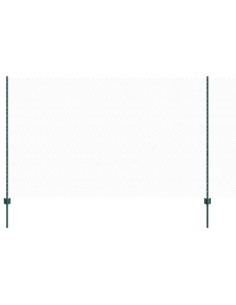 Recinzione con Posto Verde 1,4 x 100 m Acciaio e PVC 2