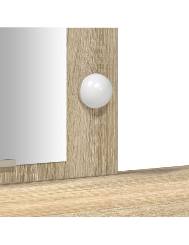 Tavolo da Trucco Marrone 102 x 33 x 135 cm Legno multistrato