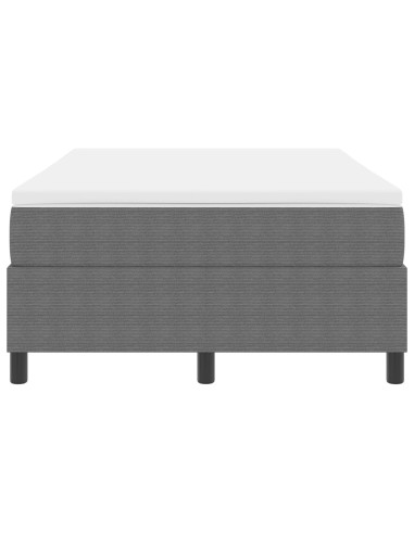 Letto a molle Grigio chiaro e bianco 120 x 200 cm