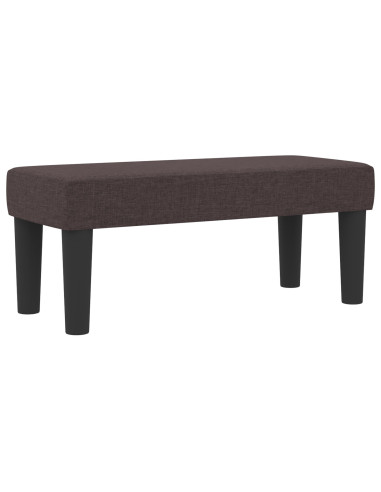 Letto a molle con materasso Marrone Scuro 90 x 200 cm Tessuto