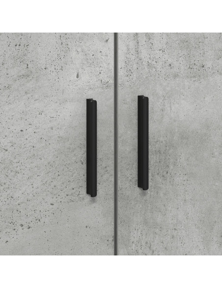 Struttura Letto Contenitore  Grigio Cemento 100x200 cm