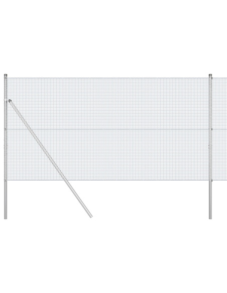 Palo della recinzione Argento 25 x 1 m (rete 16 x 16 mm)