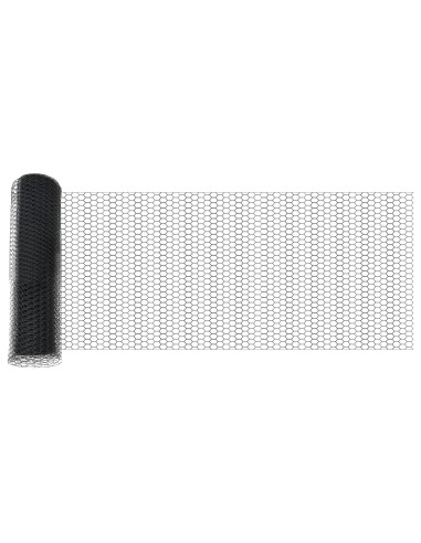 Recinzione Esagonale Grigio 0,6 x 25 m PVC