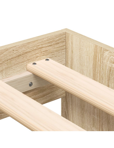 Struttura del letto con cassetto Rovere Sonoma 100 x 200 cm