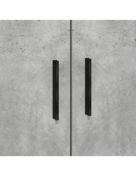 Struttura del letto con cassetto Grigio cemento 90 x 200 cm