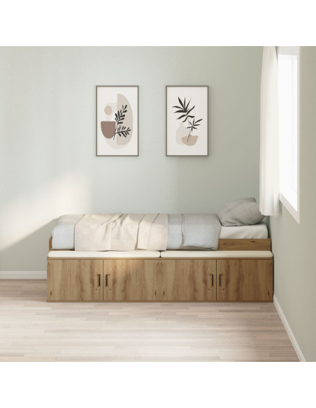 Struttura Letto in Quercia Artigianale 90x200 cm