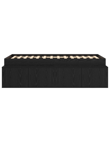 Struttura Letto  Quercia Nera 80x200 cm