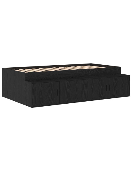 Struttura Letto  Quercia Nera 80x200 cm