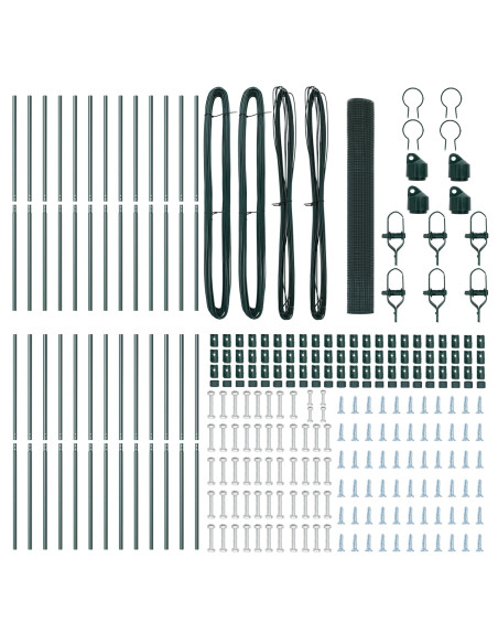 Palo della recinzione Verde 50 x 1,2 m (maglia 25 x 25 mm)
