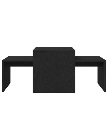 Tavoli da annidamento Rovere Nero 100 x 48 x 40 cm