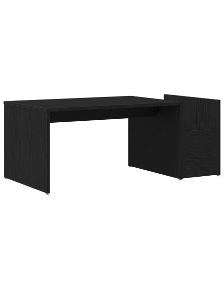 Tavolino da caffè  Nero Rovere 90x45x35 cm in Legno Ingegnerizzato