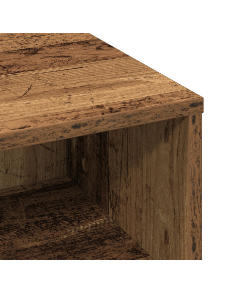 Tavolino da caffè in legno antico 60x60x30 cm in legno ingegnerizzato