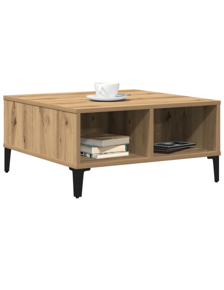 Tavolino da salotto Rovere artigianale 60 x 60 x 30 cm