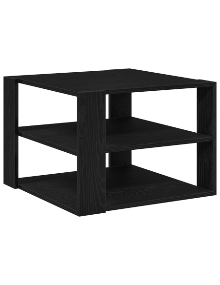 Tavolino da caffè  Nero Rovere 59,5x59,5x40 cm Legno ingegnerizzato