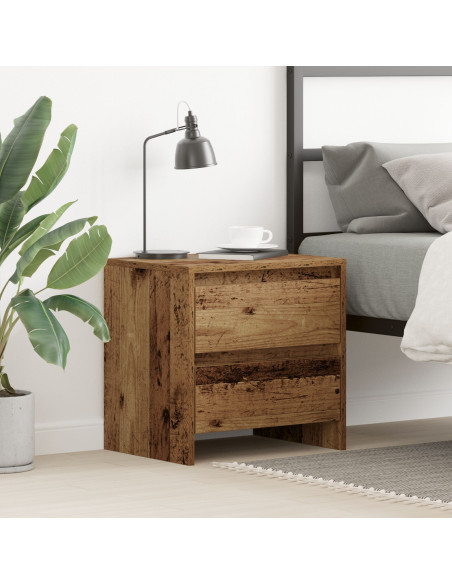 Mobiletto da notte Legno Invecchiato 45x34x44.5 cm Legno ingegnerizzato