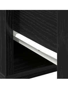 Tavolino da salotto Rovere nero 60 x 60 x 38 cm 2