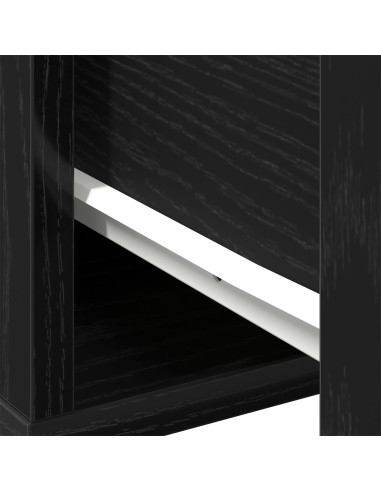 Tavolino da salotto Rovere nero 60 x 60 x 38 cm