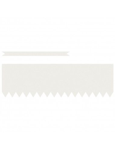 Bordature per Giardino  30 pcs Bianco 100x0,5x30 cm Acciaio
