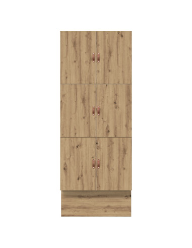 Struttura letto con contenitore Rovere artigianale 100 cm