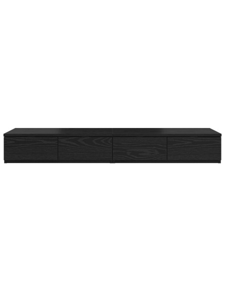Cassetti letto Nero 120x36.5x16.5 cm Legno ingegnerizzato