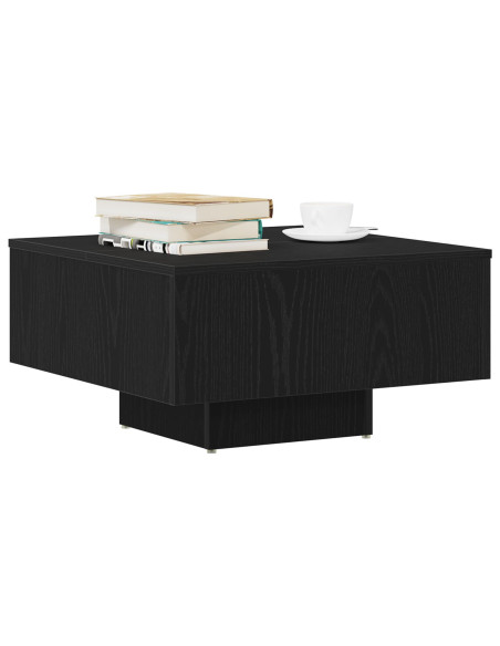 Tavolino da caffè  Nero Rovere 60x60x31,5 cm in legno ingegnerizzato