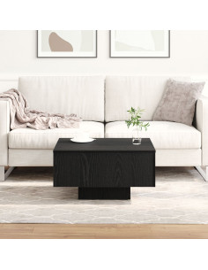 Tavolino da salotto Rovere nero 60 x 60 x 31.5 cm 2