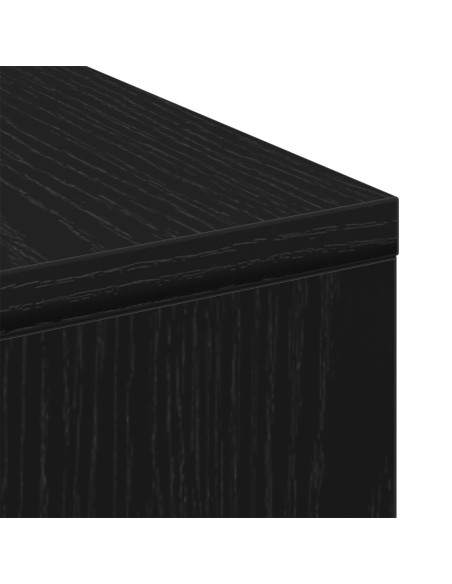 Tavolino da caffè  Nero Rovere 90x90x28 cm in legno ingegnerizzato