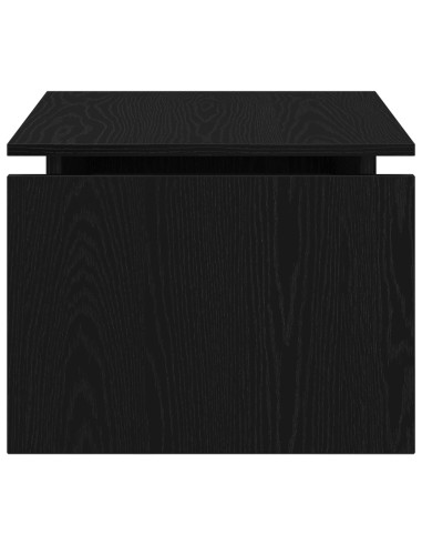 Tavolino da salotto Rovere Nero 68 x 50 x 38 cm