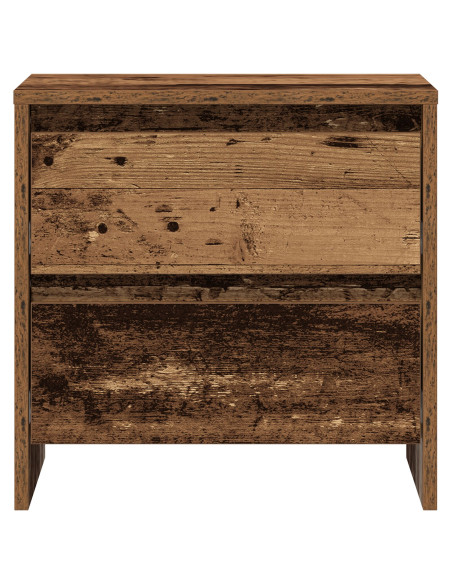 Mobiletto da notte Legno Invecchiato 45x34x44.5 cm Legno ingegnerizzato