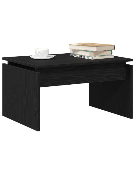 Tavolino da salotto Rovere Nero 68 x 50 x 38 cm