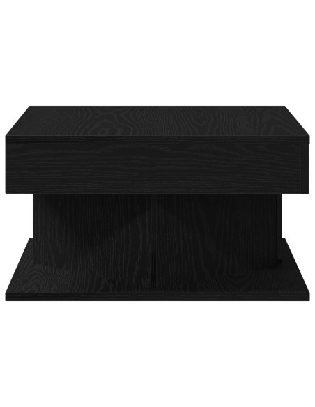 Tavolino da caffè  Nero Rovere 57x57x30 cm in legno ingegnerizzato