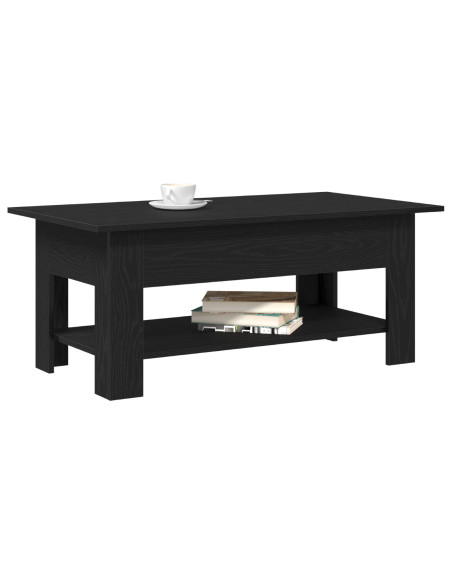 Tavolino da caffè vMix in Nero Rovere 102x55x42 cm in Legno Ingenerizzato