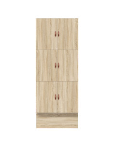 Struttura letto con contenitore Rovere Sonoma 100 cm 2