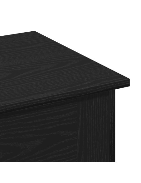 Tavolino da caffè Nero Rovere 40x40x42 cm Legno ingegnerizzato