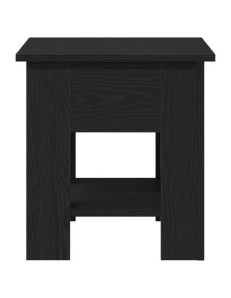 Tavolino da caffè Nero Rovere 40x40x42 cm Legno ingegnerizzato