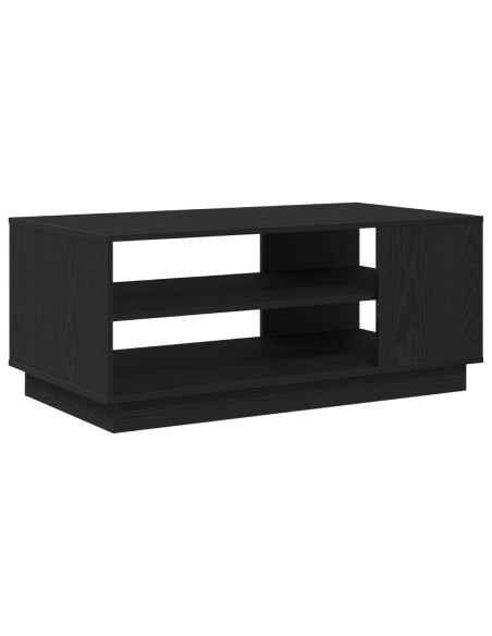 Tavolino da caffè in rovere nero 102x55x43 cm realizzato in legno ingegnerizzato