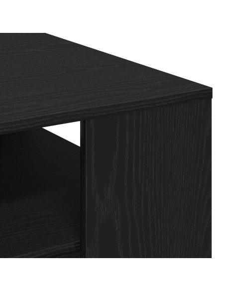 Tavolino da caffè in rovere nero 102x55x43 cm realizzato in legno ingegnerizzato