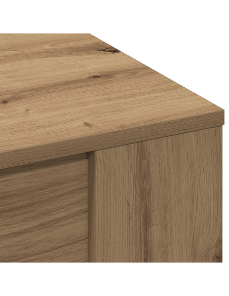 Tavolino da caffè  in rovere artigianale 102x55x45 cm in legno ingegnerizzato