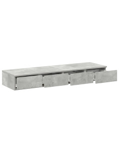 Cassetti per letto Grigio cemento 120 x 36,5 x 16,5 cm 2