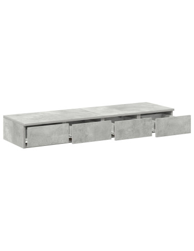 Cassetti per letto Grigio cemento 120 x 36,5 x 16,5 cm