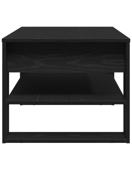 Tavolino da caffè in rovere nero 102x55x45 cm in legno ingegnerizzato