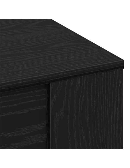 Tavolino da caffè in rovere nero 102x55x45 cm in legno ingegnerizzato