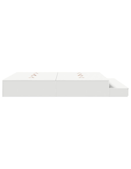 Struttura letto con contenitore  Bianco Legno ingegnerizzato
