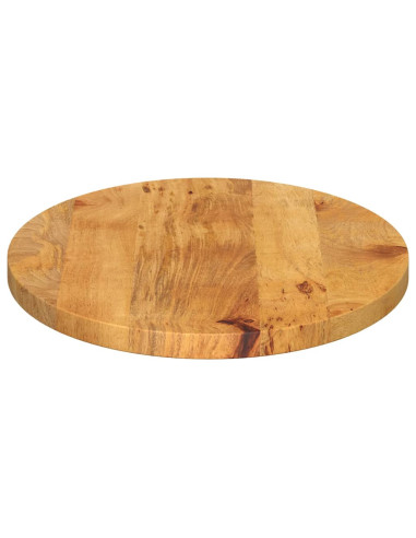 Piano Tavolo 120x50x3,8 cm Ovale in Legno Massello di Mango