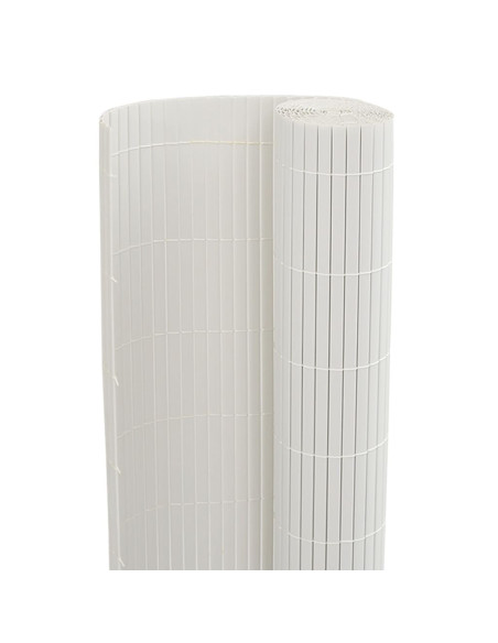 Recinzione da Giardino Bifacciale Bianca 1,8x5 m in PVC