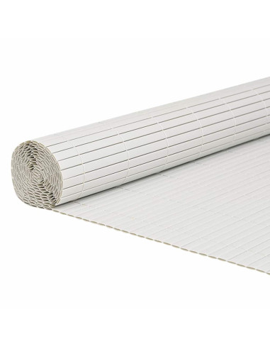 Recinzione da Giardino Bifacciale Bianca 1,8x5 m in PVC